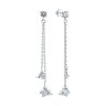 Серьги из серебра с фианитами (Арт.94025979)