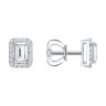 Серьги из белого золота с бриллиантами выращенными (Арт.9020115-3-5)