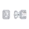 Серьги из белого золота с бриллиантами выращенными (Арт.9020115-3-5)