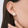 Серьги из белого золота с бриллиантами выращенными (Арт.9020115-3-5)