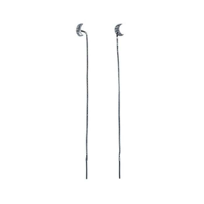 Серьги Серебряные крылья (Арт.022027919a_kubcirkonii)