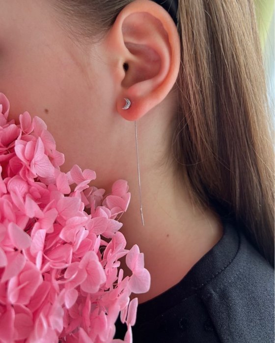 Серьги Серебряные крылья (Арт.022027919a_kubcirkonii)