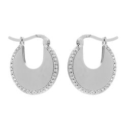 Серьги из серебра с фианитом (Арт.cz-e01871-x-w-x-x-w)