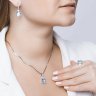 Серьги золотые пробы 585 с топазом (Арт.726953)