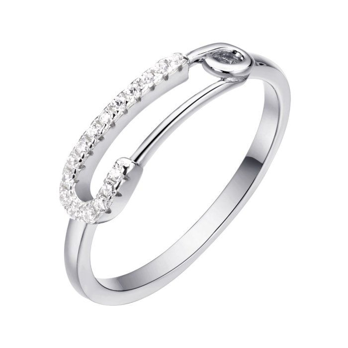 Кольцо из серебра с фианитом (Арт.cz-r01951-x-w-x-x-w)