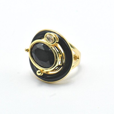 Кольцо с кубическим цирконием и эмалью «Серебряные крылья Radiance» My Jewels (арт.2122)