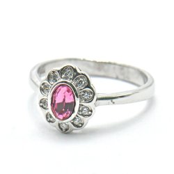 Кольцо Серебряные крылья (Арт.21set9511o-113-11_kristallswarovski_kubcirkonii)