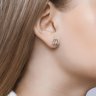Серьги из золота с бриллиантами (Арт.1021191)