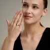 Кольцо из серебра с фианитами «Черно-белый акцент» Соколов (арт.94-110-00212-1)