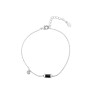 Браслет серебряный с керамикой и фианитом «Ceramic Line» Fresh Jewelry (арт.B01649)