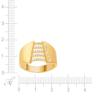Кольцо золотое с бриллиантами «Городские огни» JVG (арт.N4618)