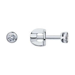Серьги из белого золота с бриллиантами (Арт.1021816-3)