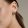 Серьги из золота с бриллиантами и сапфирами (Арт.2021327)