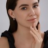 Серьги из серебра с фианитами «Снежные Тедди» SOKOLOV (арт.94026917)