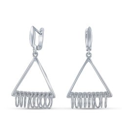 Серьги Серебряные крылья (Арт.02fye10059-113)