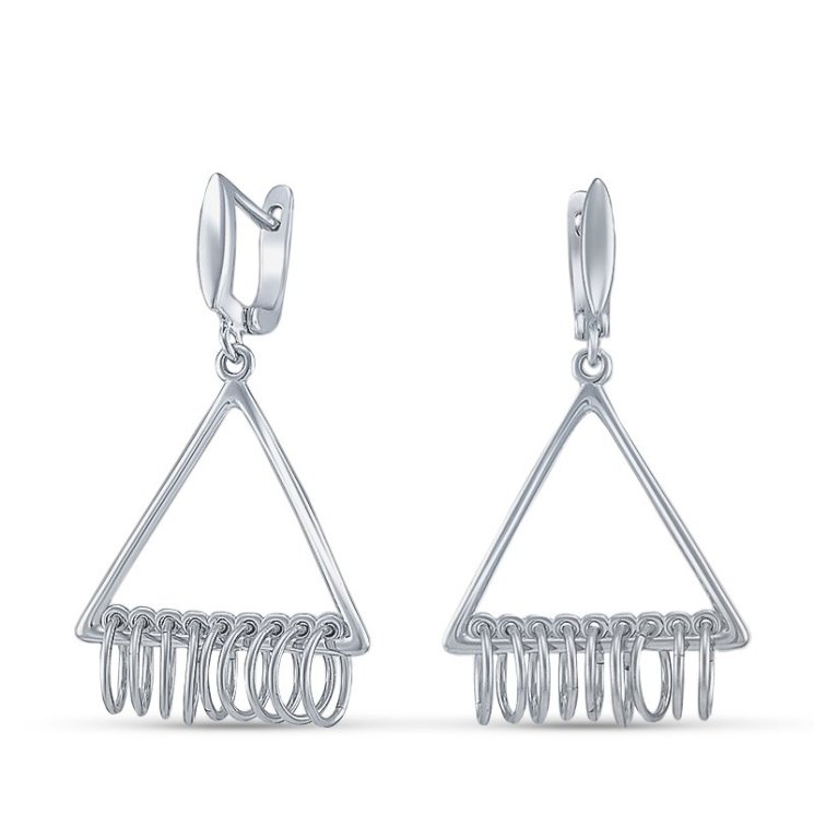 Серьги Серебряные крылья (Арт.02fye10059-113)