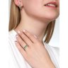Серьги из золота с бриллиантами и изумрудами (Арт.3020431)