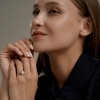 Кольцо из золота с фианитом «Созвездие сияния» Соколов (арт.51-110-01211-1)