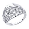 Кольцо из серебра с алмазной гранью (Арт.94-110-00638-1)