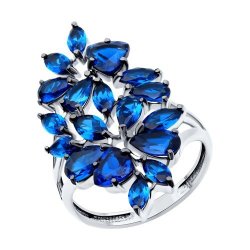 Кольцо из серебра с фианитами (Арт.94014059)