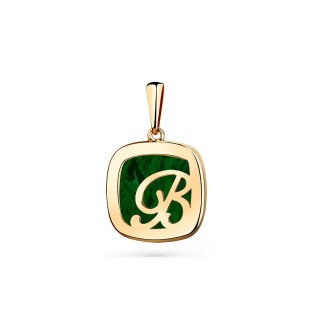 Кулон с малахитом «Magic Monogram» из золота 585 Magic Stones (арт.10-1-163-8800-010)