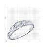 Кольцо из серебра с фианитами (Арт.94012831)