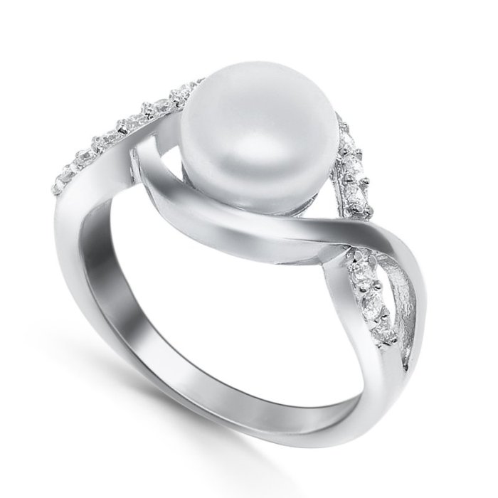 Кольцо Серебряные крылья (Арт.21qsibb00624a-19_zhemchugkult_kubcirkonii)