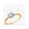 Кольцо из золота с фианитами (Арт.019034)