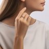 Кольцо из белого золота с бриллиантами и танзанитом (Арт.6014084)