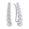 Серьги из серебра с фианитами (Арт.94021653)