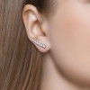 Серьги из серебра с фианитами «Ледяная линия» Соколов (арт.9402)