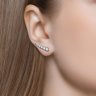 Серьги из серебра с фианитами (Арт.94021653)