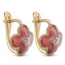 Серьги из золота с бриллиантом Русские Самоцветы (Арт.53200)