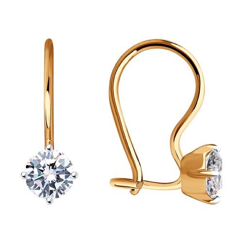 Серьги из золота с фианитами (Арт.026946)