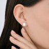 Серьги из золота с бриллиантами выращенными (Арт.9020115-5)