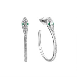 Серьги из серебра с фианитом (Арт.cz-e01886-x-w-nce-x-w)