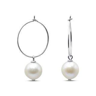 Серьги серебряные с жемчугом «Крылья» MyJewels (арт.0221)