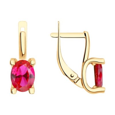 Серьги золотые пробы 585 (Арт.727629)