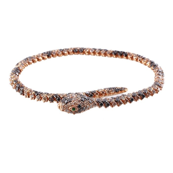 Браслет из золота с бриллиантом (Арт.141808_bt_dc_dn_tv_pink)