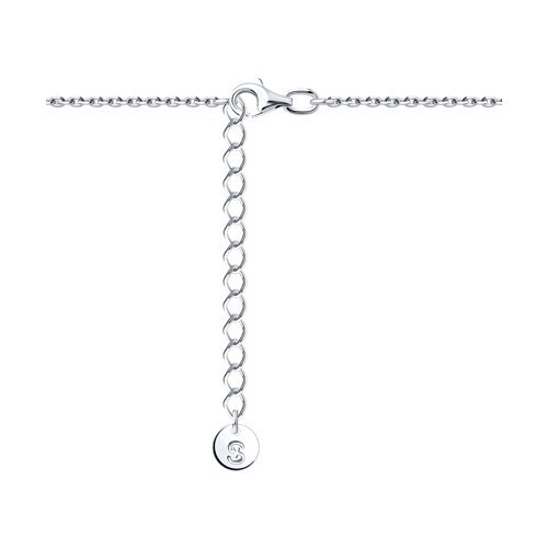 Колье из серебра с аметистом и фианитами (Арт.92070111)