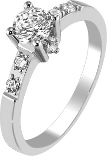Кольцо серебряное с кубическим цирконием «Bridal Sparkle» Breuning (арт.4105405)