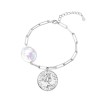 Браслет серебряный с жемчугом «Baroque Charm» Fresh Jewelry (арт.PI-B435-18-X-W-PN-X-X)