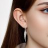 Серьги из белого золота с бриллиантами (Арт.1021777-3)
