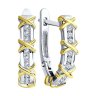 Серьги из белого золота с бриллиантами (Арт.1022032-3)