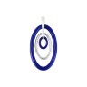Кулон с керамикой «Fresh Ceramic Овал» серебро 925 Fresh Jewelry (арт.TC-P00045-BL-W-X-X-X)
