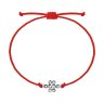 Браслет из серебра.символ «узел счастья» (Арт.95-150-01679-1)