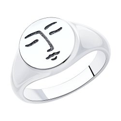 Кольцо из чернёного серебра (Арт.95010139)