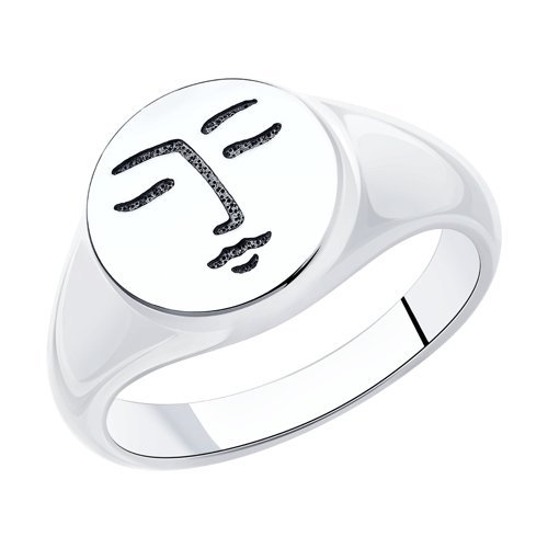 Кольцо из чернёного серебра (Арт.95010139)