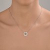 Колье из серебра с фианитами «Сияющий круг» Соколов (арт.94-170-02271-1)