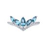 Кольцо из серебра с ситаллами и фианитами (Арт.94-310-02173-3)